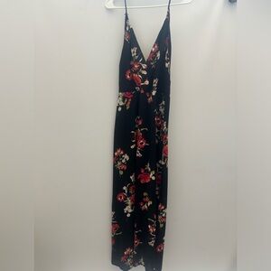 Black with roses maxi dress